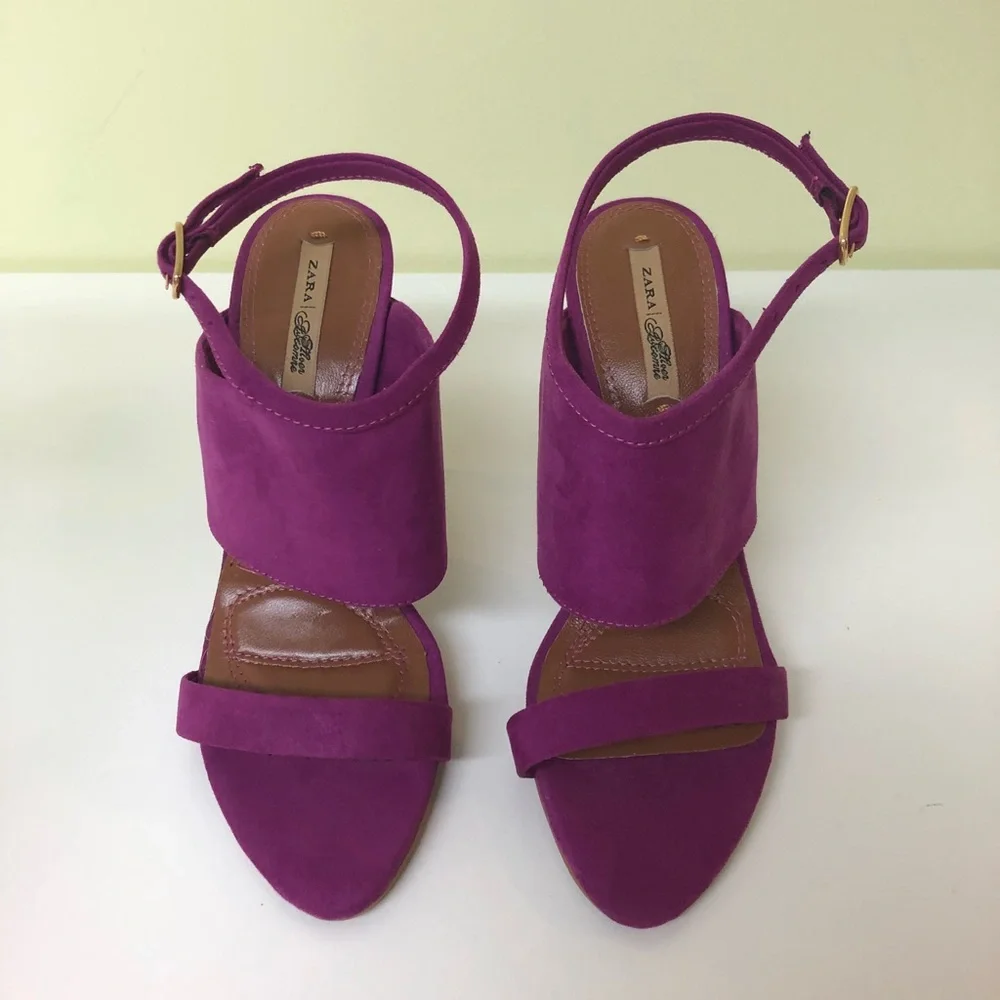 Zara Pink Heels Sz 36 - Picture 2 of 3